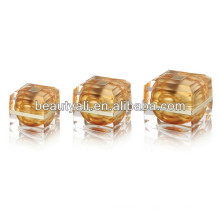 15ml 30ml 50ml Luxury Golden Cosmetic Cream Jar